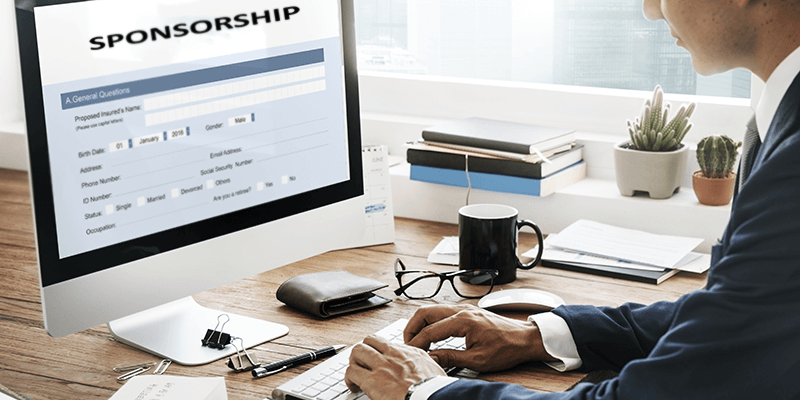 My wife and I have split but I still wish to sponsor her - can I?