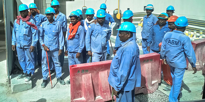 Labourers across UAE screened twice a day Labourers across UAE screened twice a day